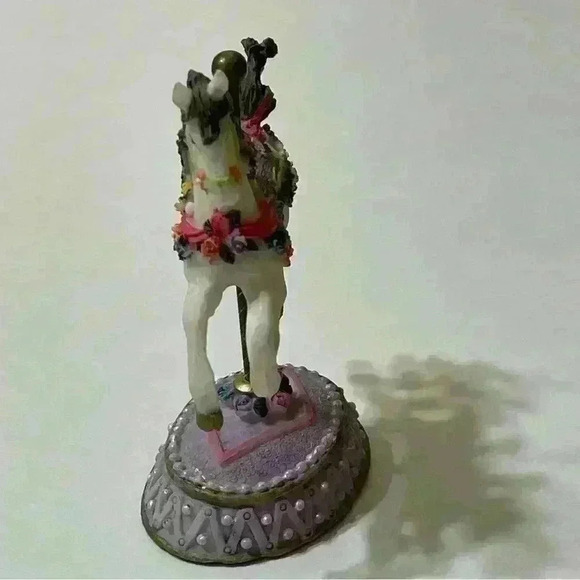 K's Collection Carousel Horse Figurine 4-3/4" tall Purple Roses - Picture 6 of 9